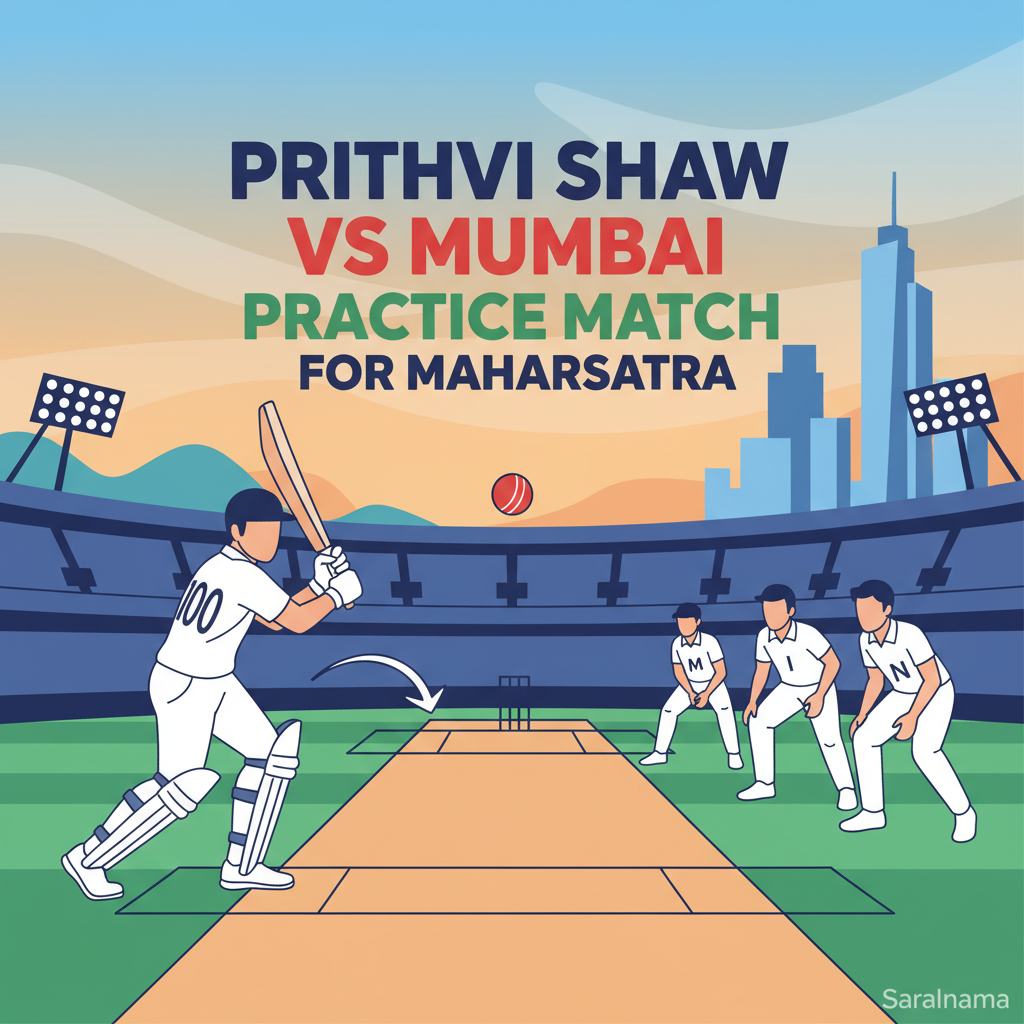 Prithvi Shaw to Face Mumbai in Practice Match for Maharashtra