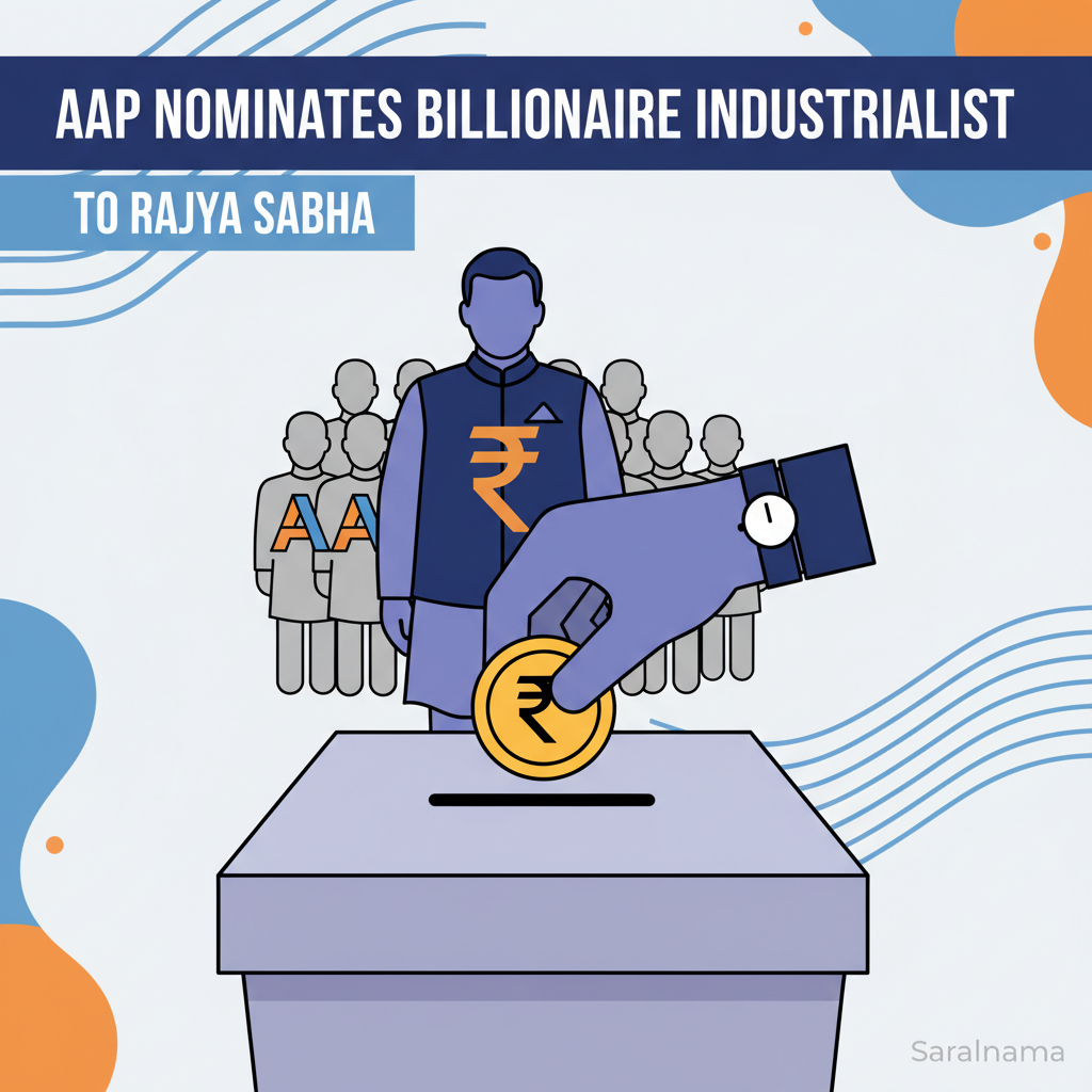 AAP Nominates Billionaire Industrialist to Rajya Sabha