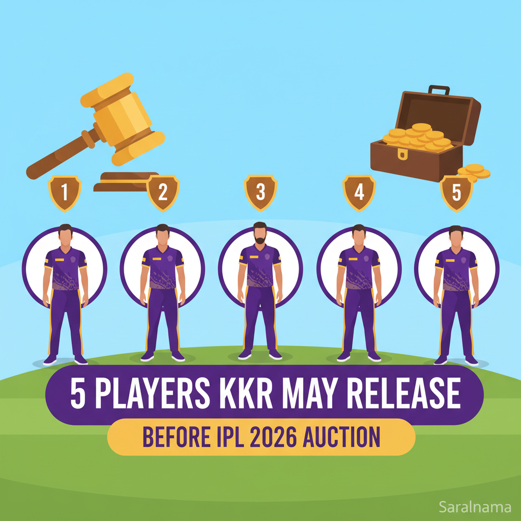 5 Players KKR May Release Before IPL 2026 Auction