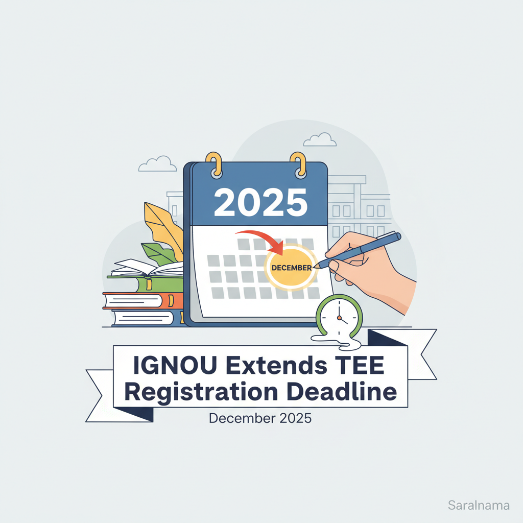 IGNOU Extends December 2025 TEE Registration Deadline