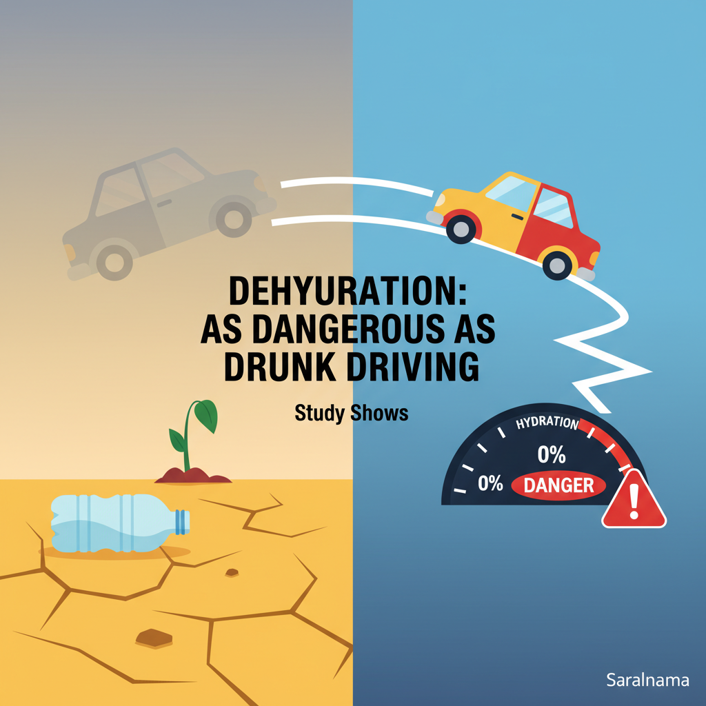 Dehydration as Dangerous as Drunk Driving, Study Shows