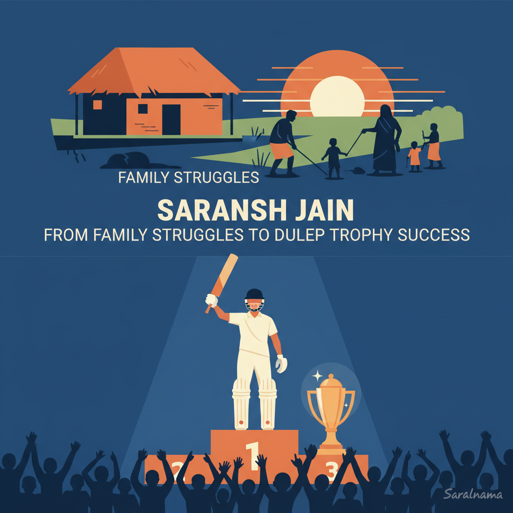 Saransh Jain: From Family Struggles to Duleep Trophy Success