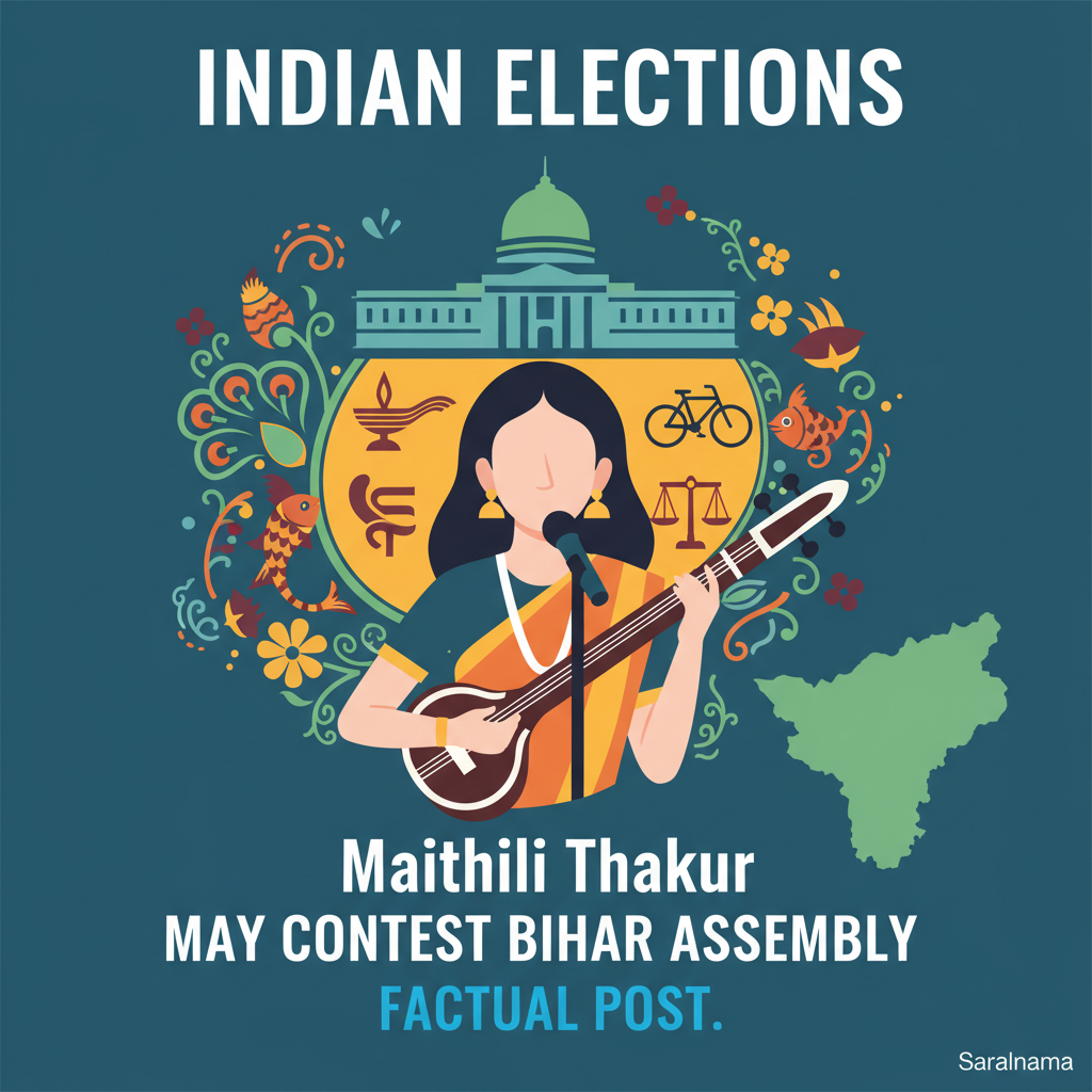 Folk Singer Maithili Thakur May Contest Bihar Assembly Elections