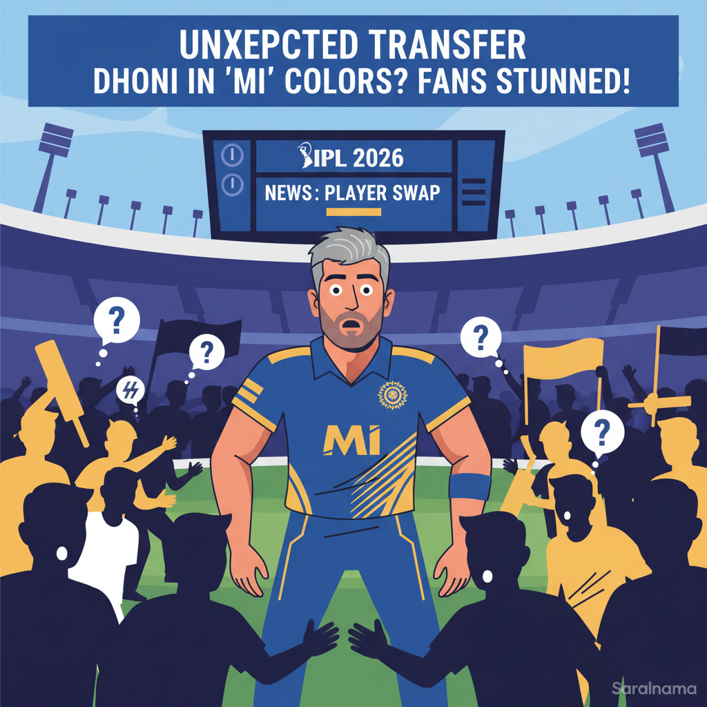 MS Dhoni Spotted in MI Jersey, Fans Shocked Before IPL 2026
