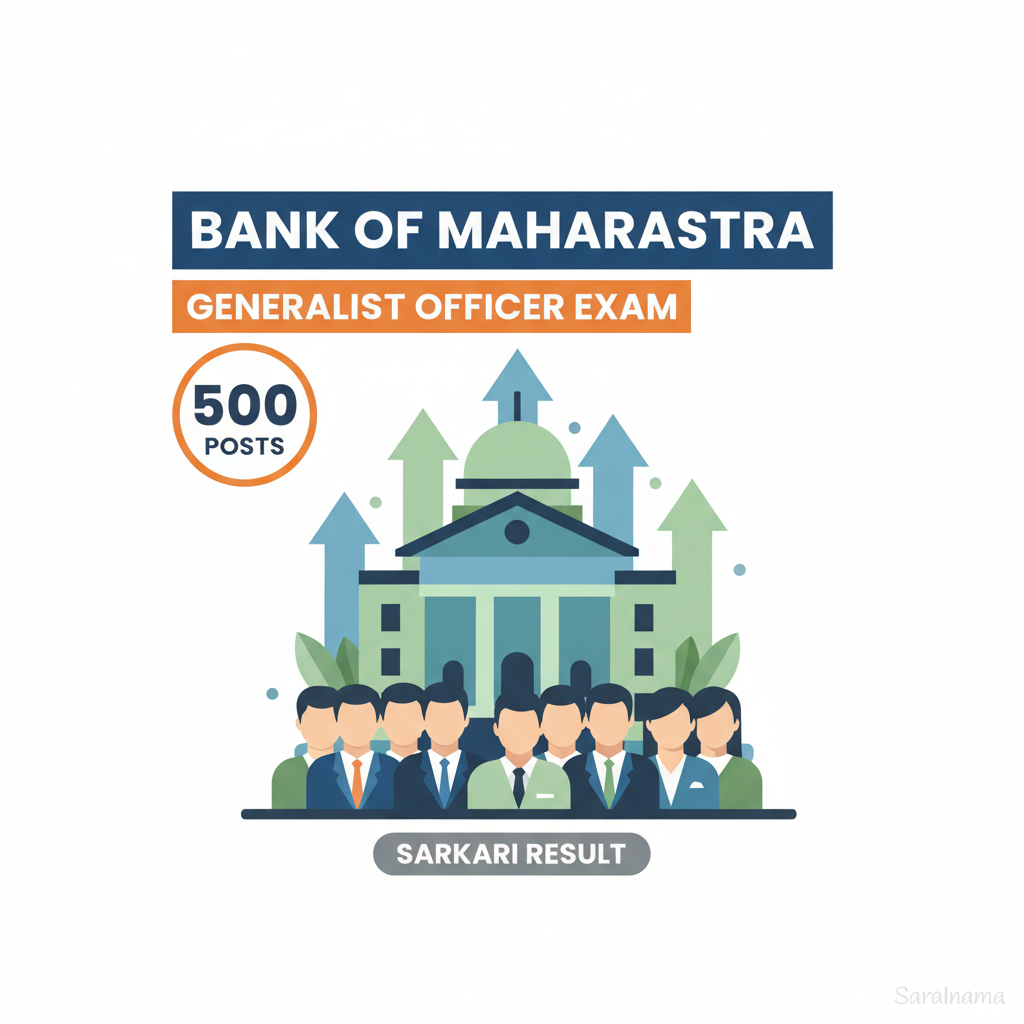 Bank of Maharashtra Generalist Officer Exam: 500 Posts