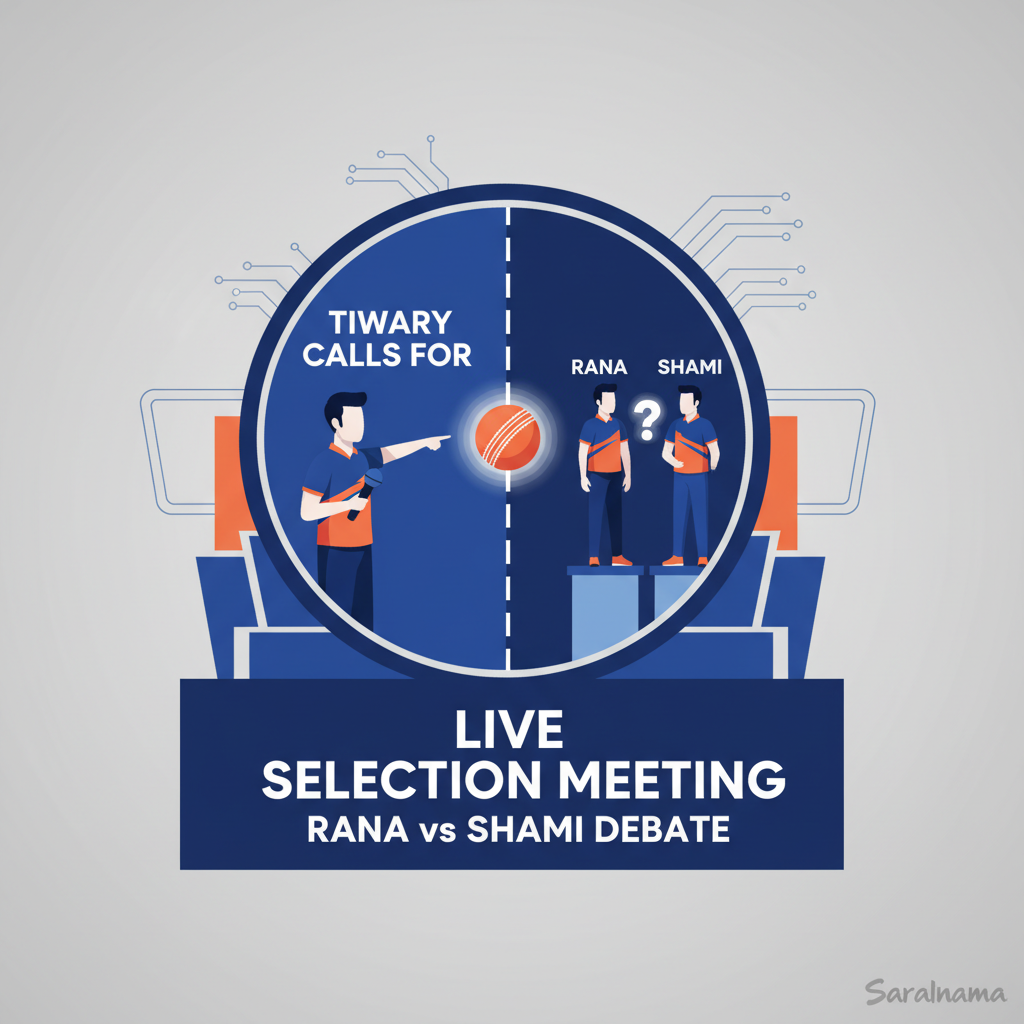 Tiwary Calls for Live Selection Meeting on Rana vs Shami Debate