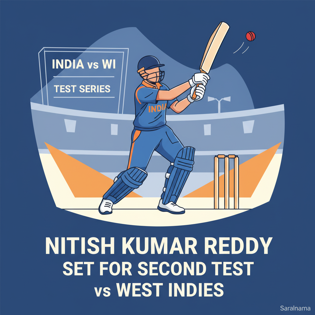 Nitish Kumar Reddy Set for Second Test vs West Indies