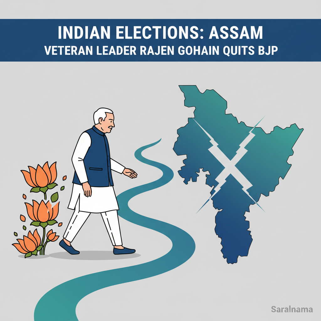 Veteran BJP Leader Rajen Gohain Quits Party in Assam