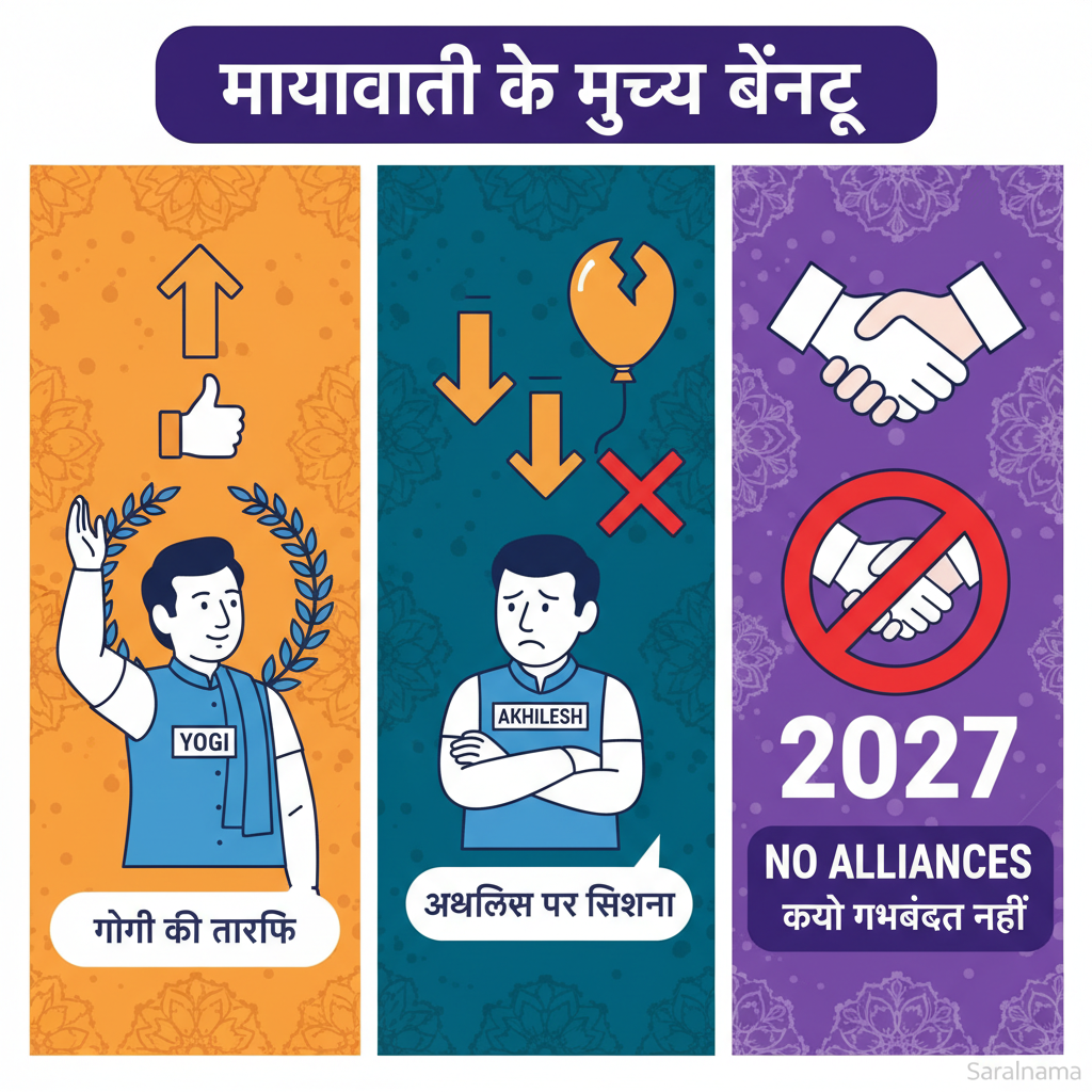 Key takeaways from Mayawati speech: Praise for Yogi, gunning for Akhilesh, no alliances for 2027