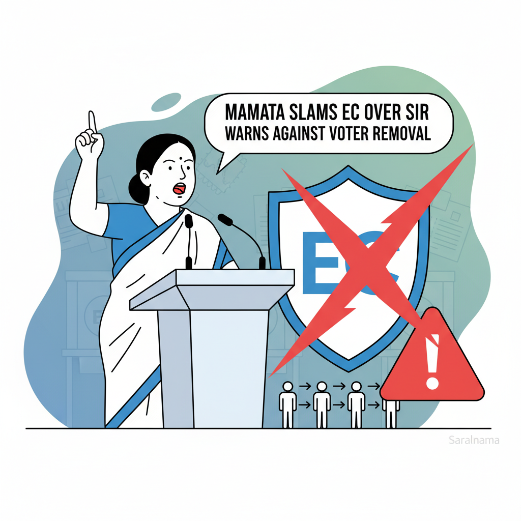 Mamata Slams EC Over SIR, Warns Against Voter Removal