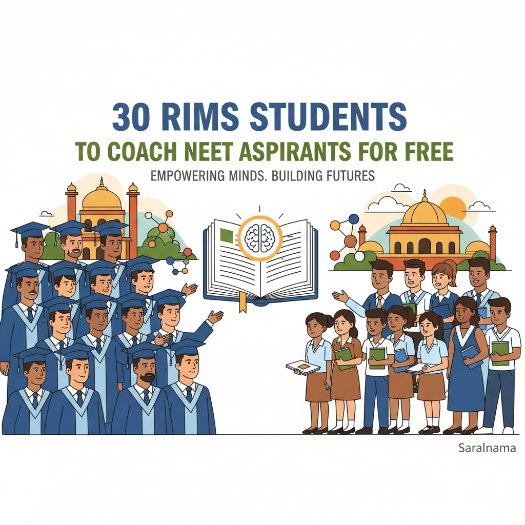 30 RIMS Students to Coach NEET Aspirants for Free