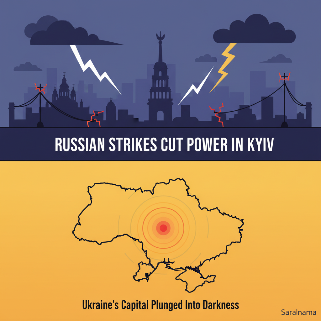 Russian Strikes Cut Power in Kyiv, Ukraine's Capital
