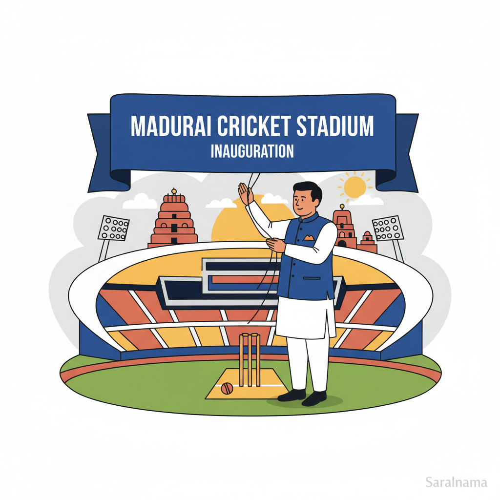 MS Dhoni Inaugurates New Cricket Stadium in Madurai