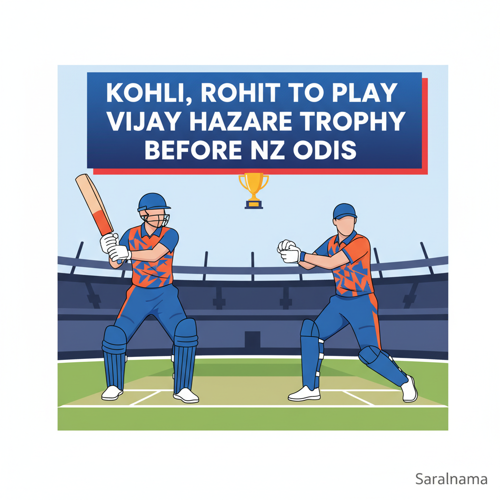 Kohli, Rohit to Play Vijay Hazare Trophy Before NZ ODIs
