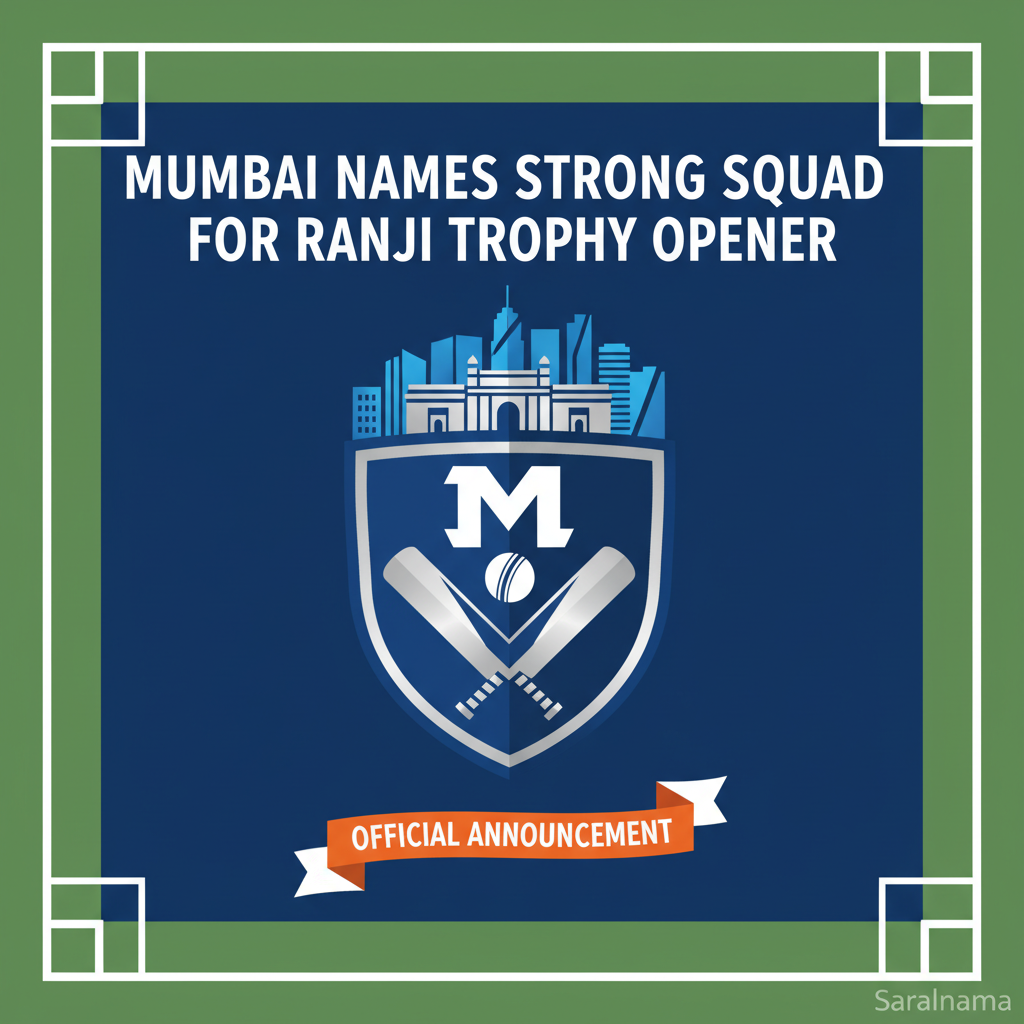 Mumbai Names Strong Squad for Ranji Trophy Opener
