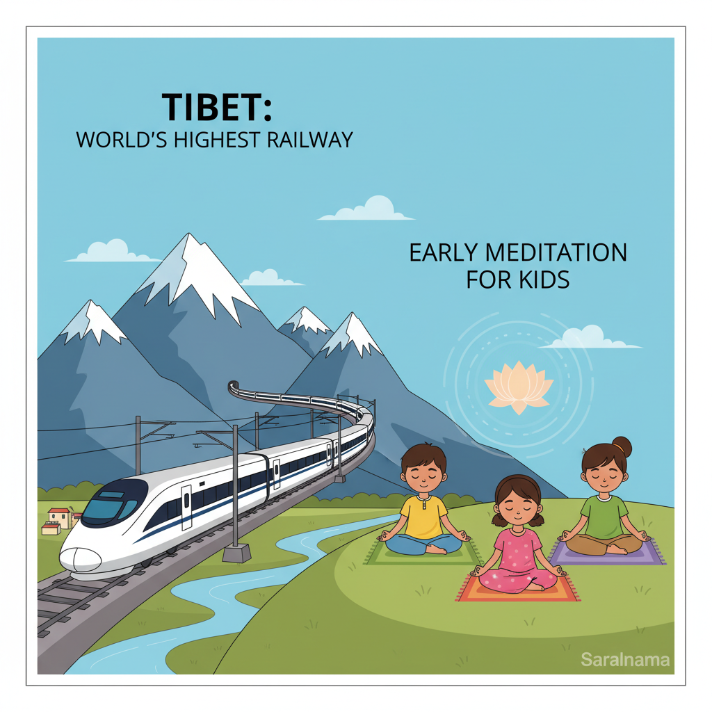 Tibet: World's Highest Railway and Early Meditation for Kids