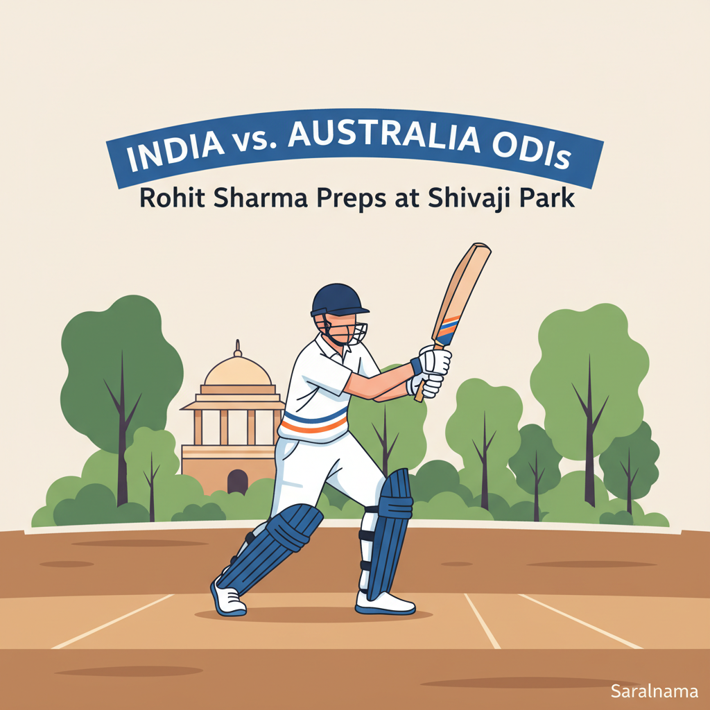 Rohit Sharma Practices at Shivaji Park for Australia ODIs
