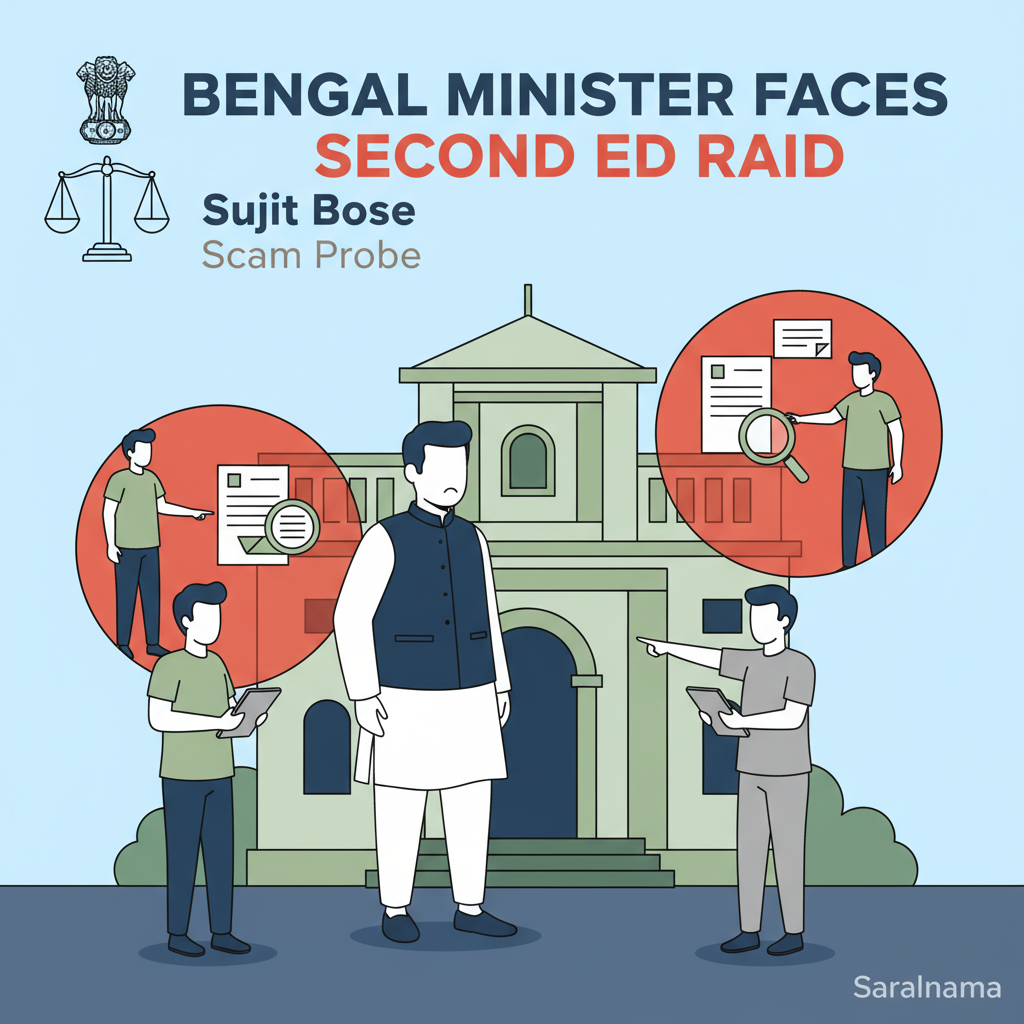 Bengal Minister Sujit Bose Faces Second ED Raid in Scam Probe