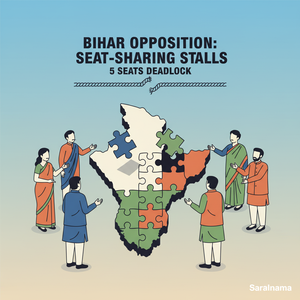Bihar Opposition Seat-Sharing Talks Stuck Over 5 Seats