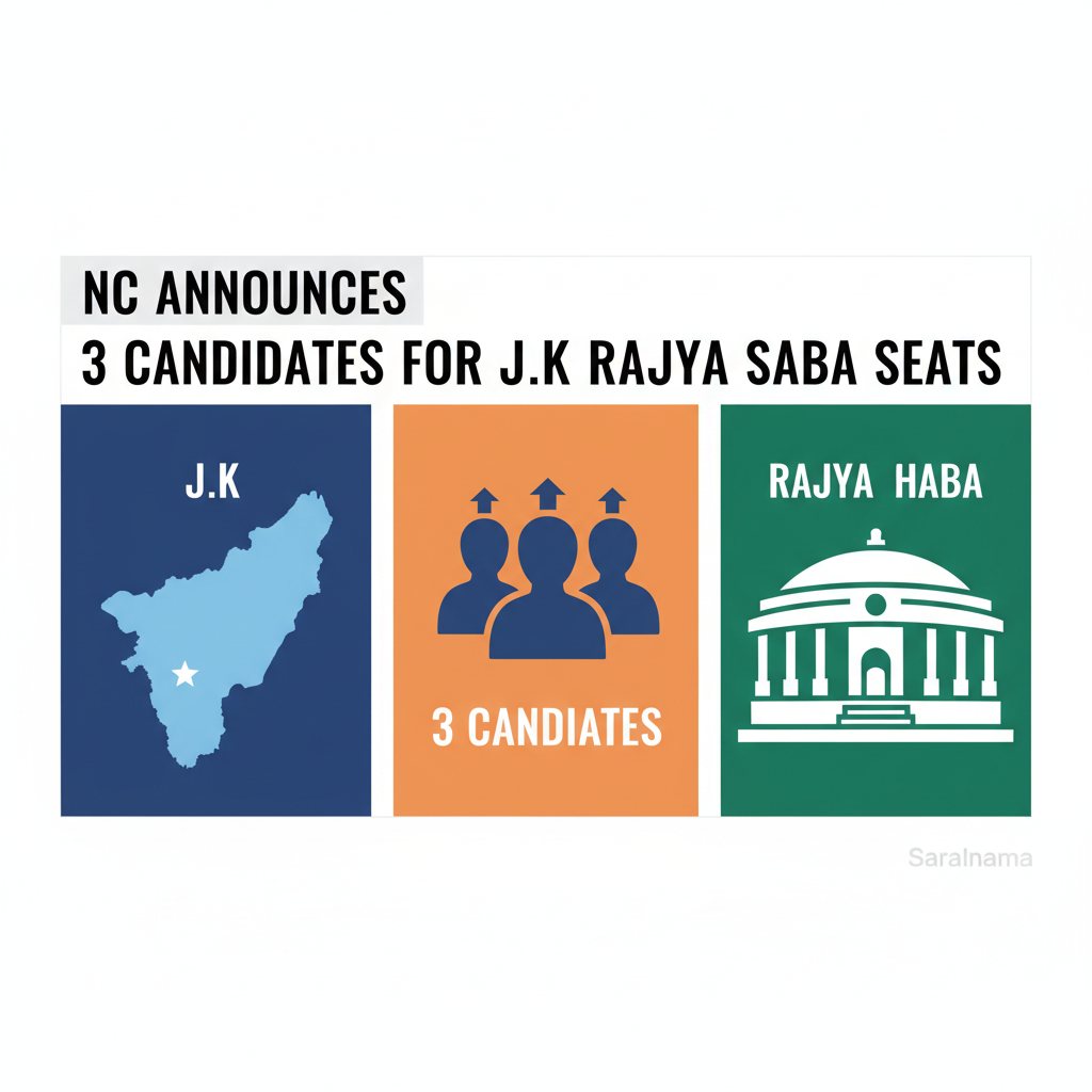 NC Announces 3 Candidates for J&K Rajya Sabha Seats