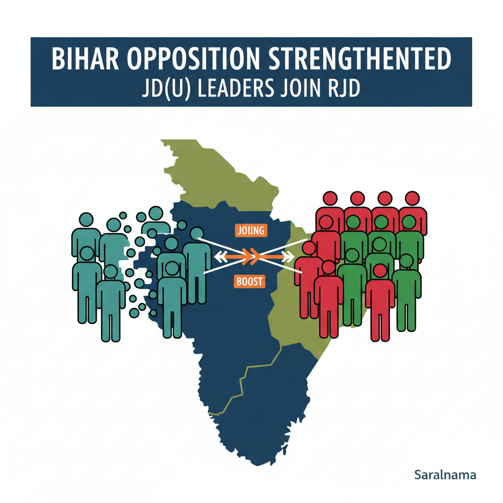 JD(U) Leaders Join RJD, Boost Opposition in Bihar
