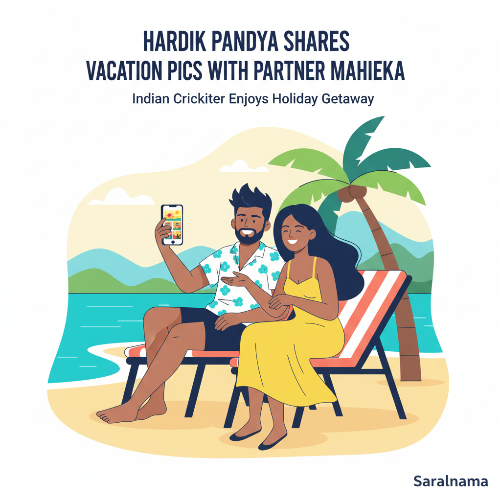 Hardik Pandya Shares Vacation Pics with Girlfriend Mahieka