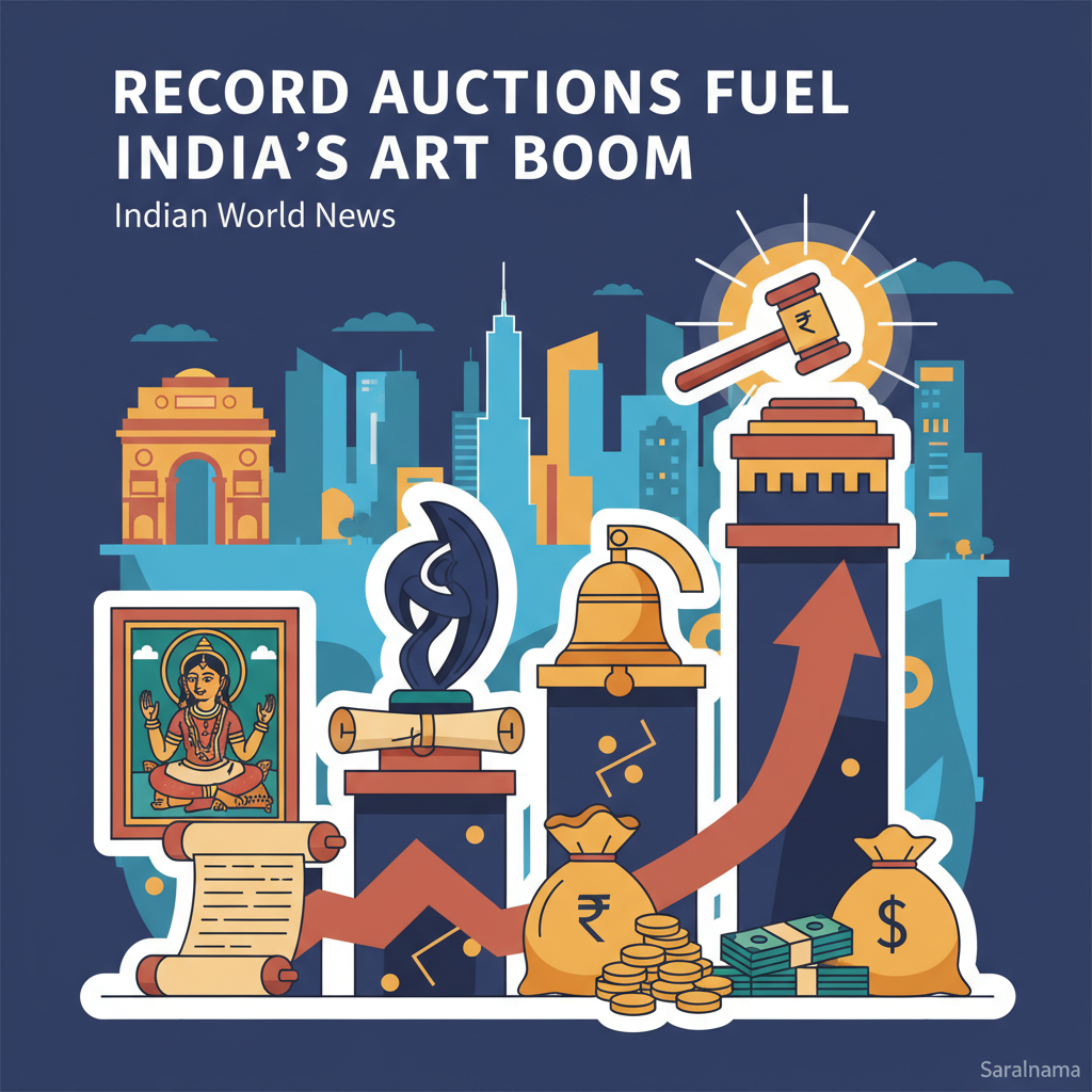 Record Auctions Fuel India's Art Boom