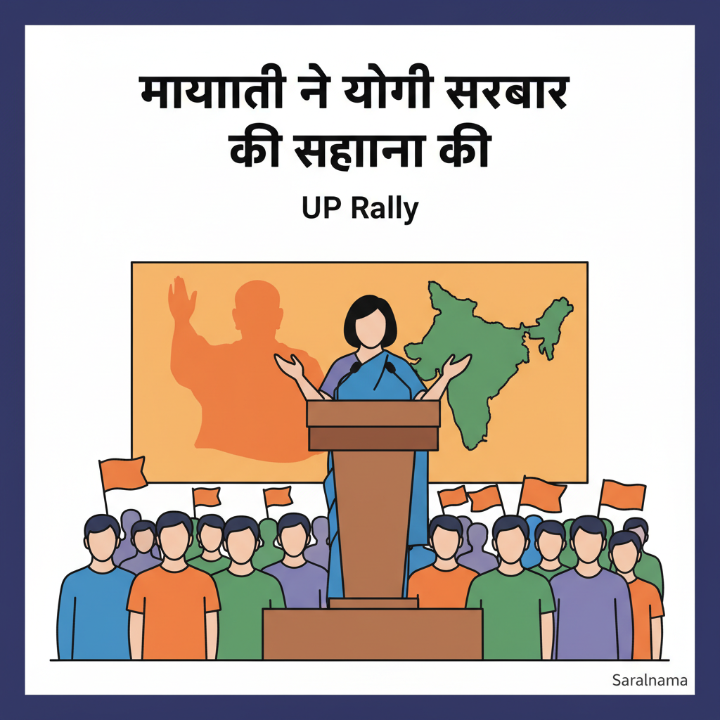 Mayawati Praises Yogi Government in UP Rally