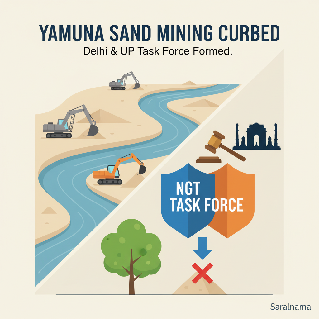 NGT forms Delhi &amp; UP task force to curb Yamuna sand mining | Noida News - The Times of India