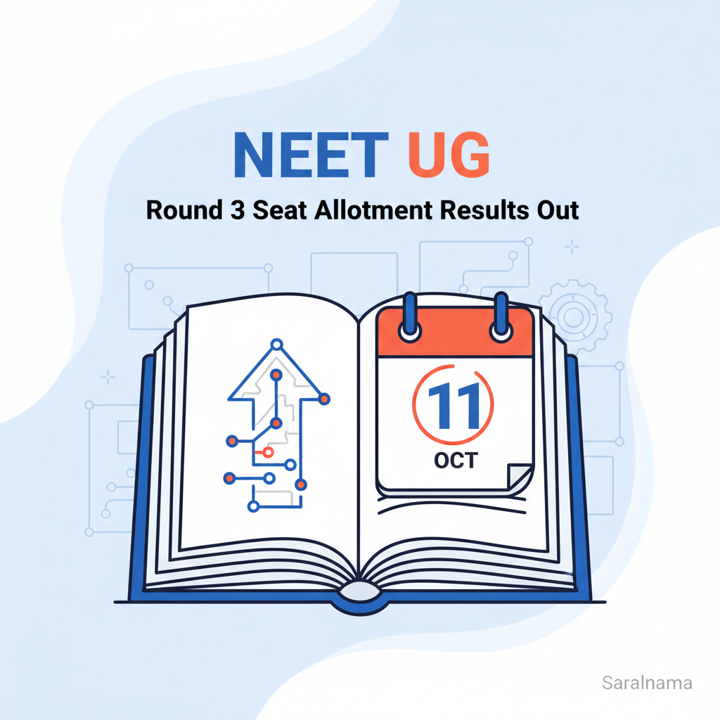 NEET UG Round 3 Seat Allotment Results Out on 11 Oct
