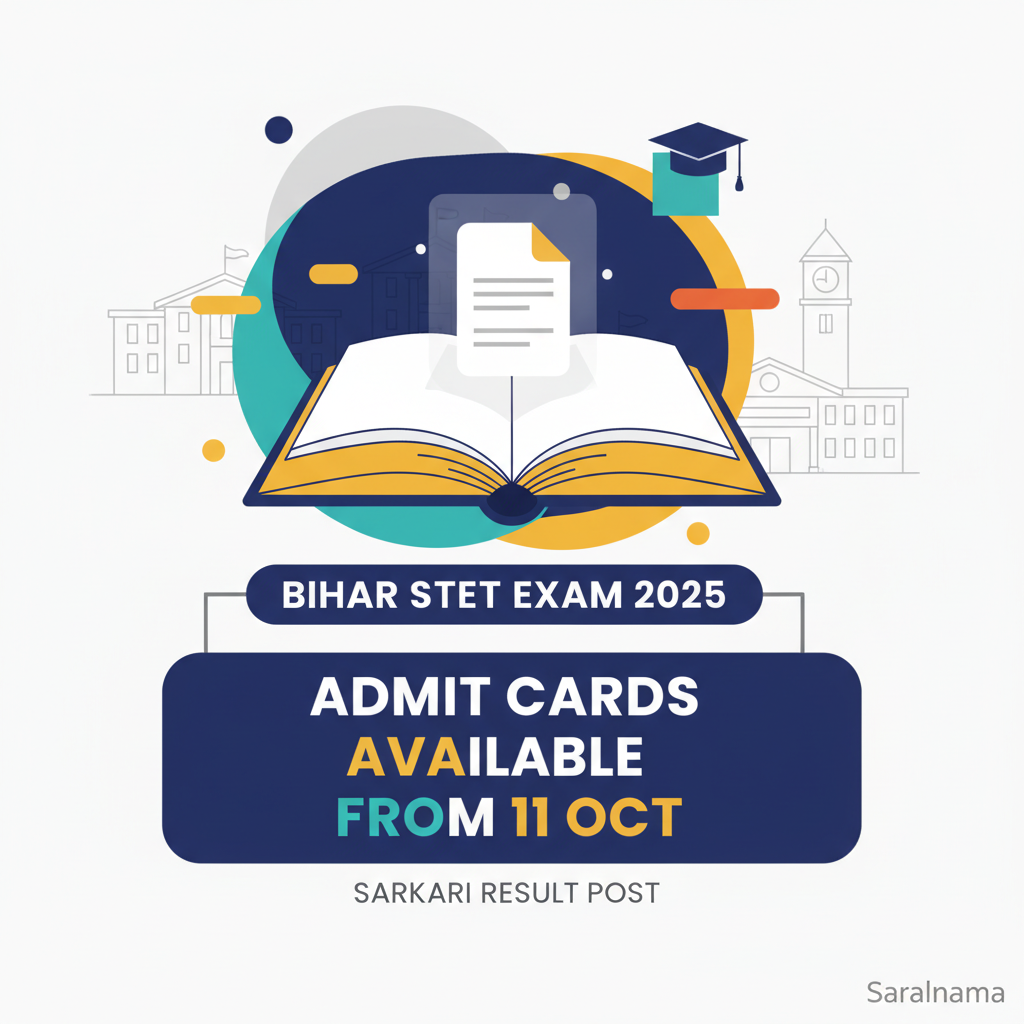Bihar STET Exam 2025: Admit Cards Available from 11 Oct