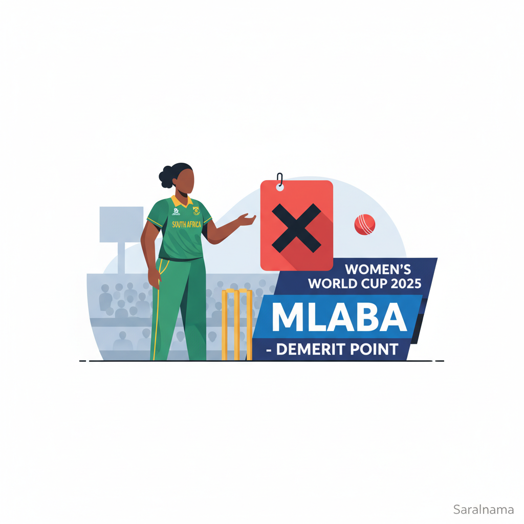 Mlaba Gets Demerit Point in Women's World Cup 2025