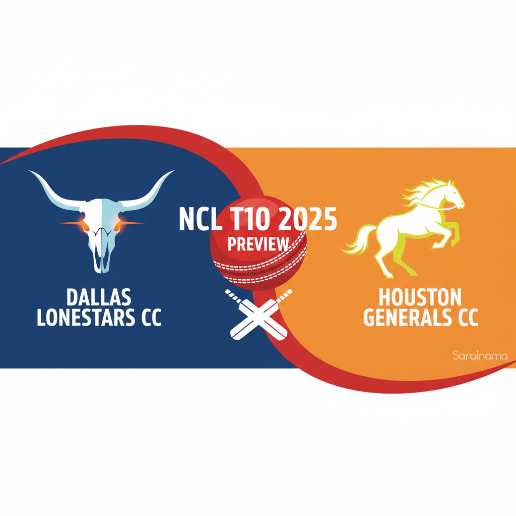NCL T10 2025: Dallas Lonestars CC vs Houston Generals CC Preview