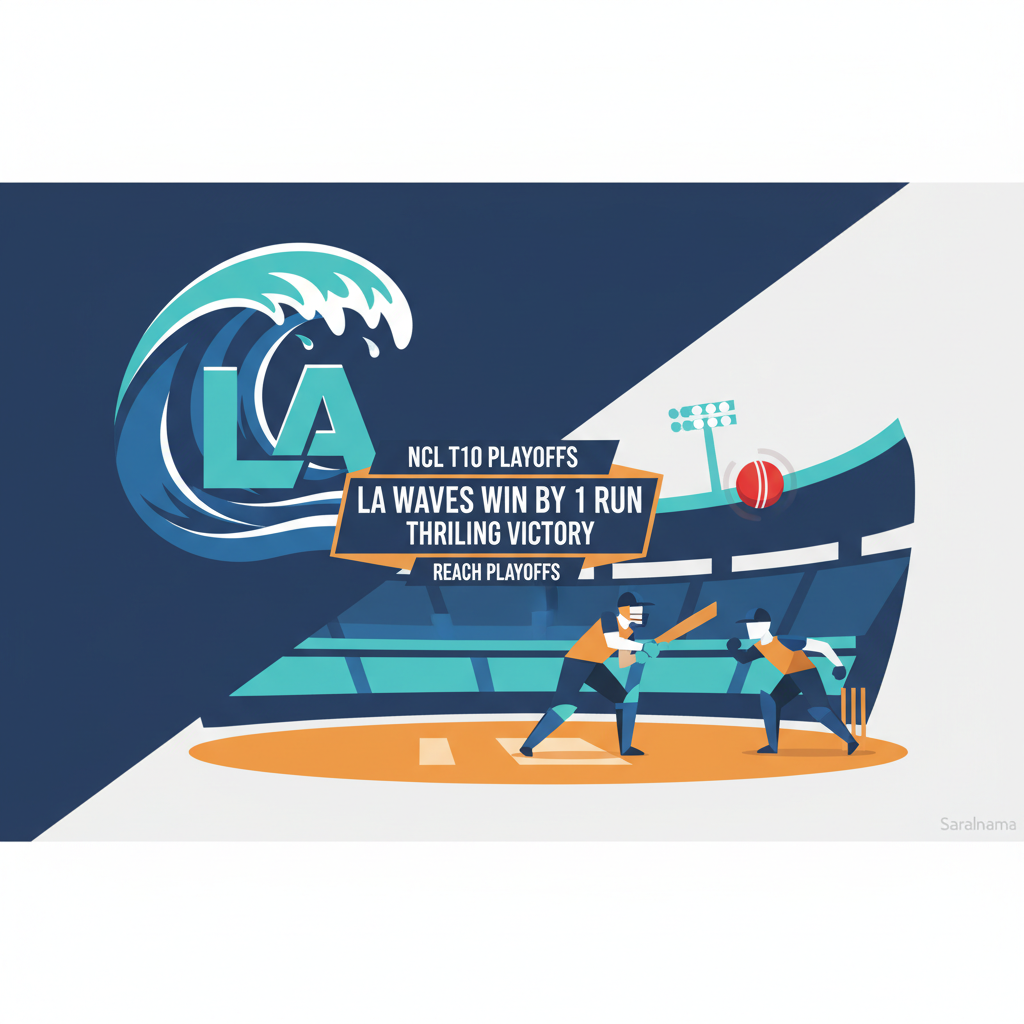 LA Waves Reach NCL T10 Playoffs with Thrilling One-Run Win