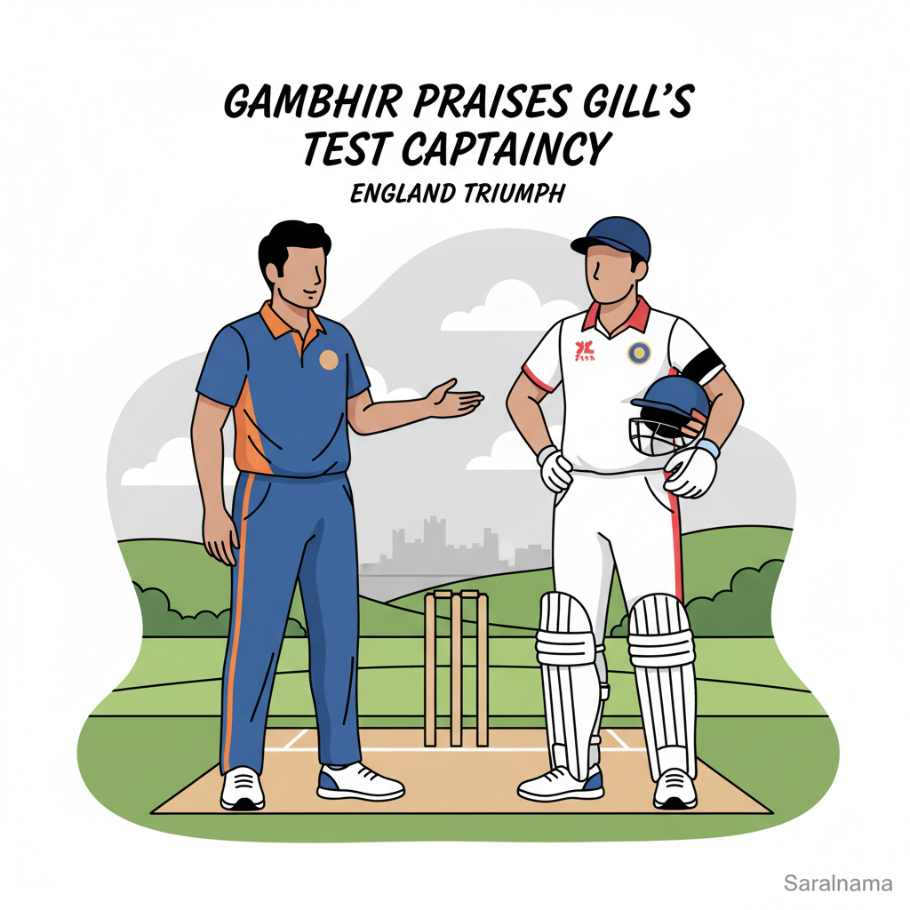 Gambhir Praises Gill's Test Captaincy in England