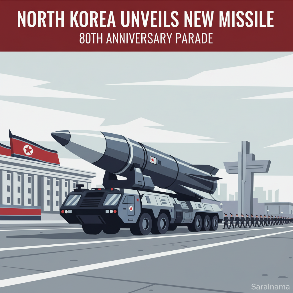 North Korea Unveils New Missile at 80th Anniversary Parade