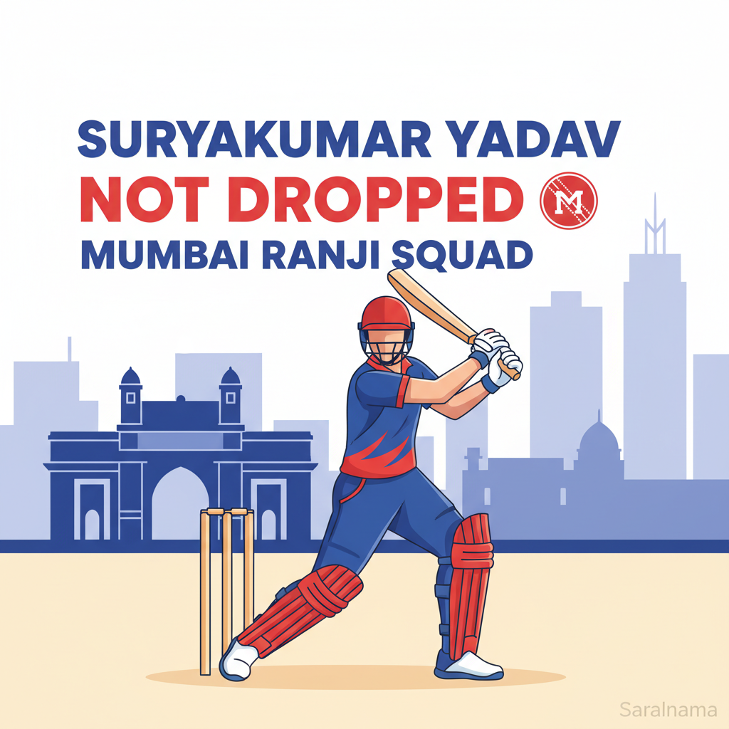 Suryakumar Yadav Not Dropped from Mumbai Ranji Squad