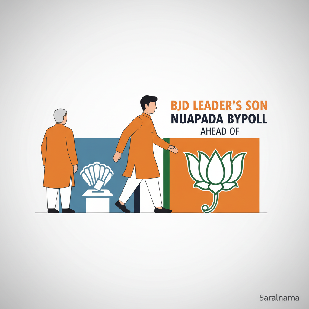 BJD Leader's Son Joins BJP Ahead of Nuapada Bypoll