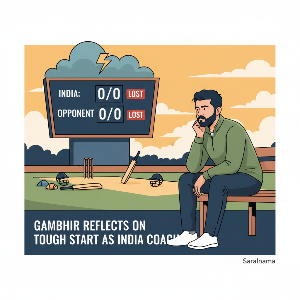 Gambhir Reflects on Tough Start as India Coach