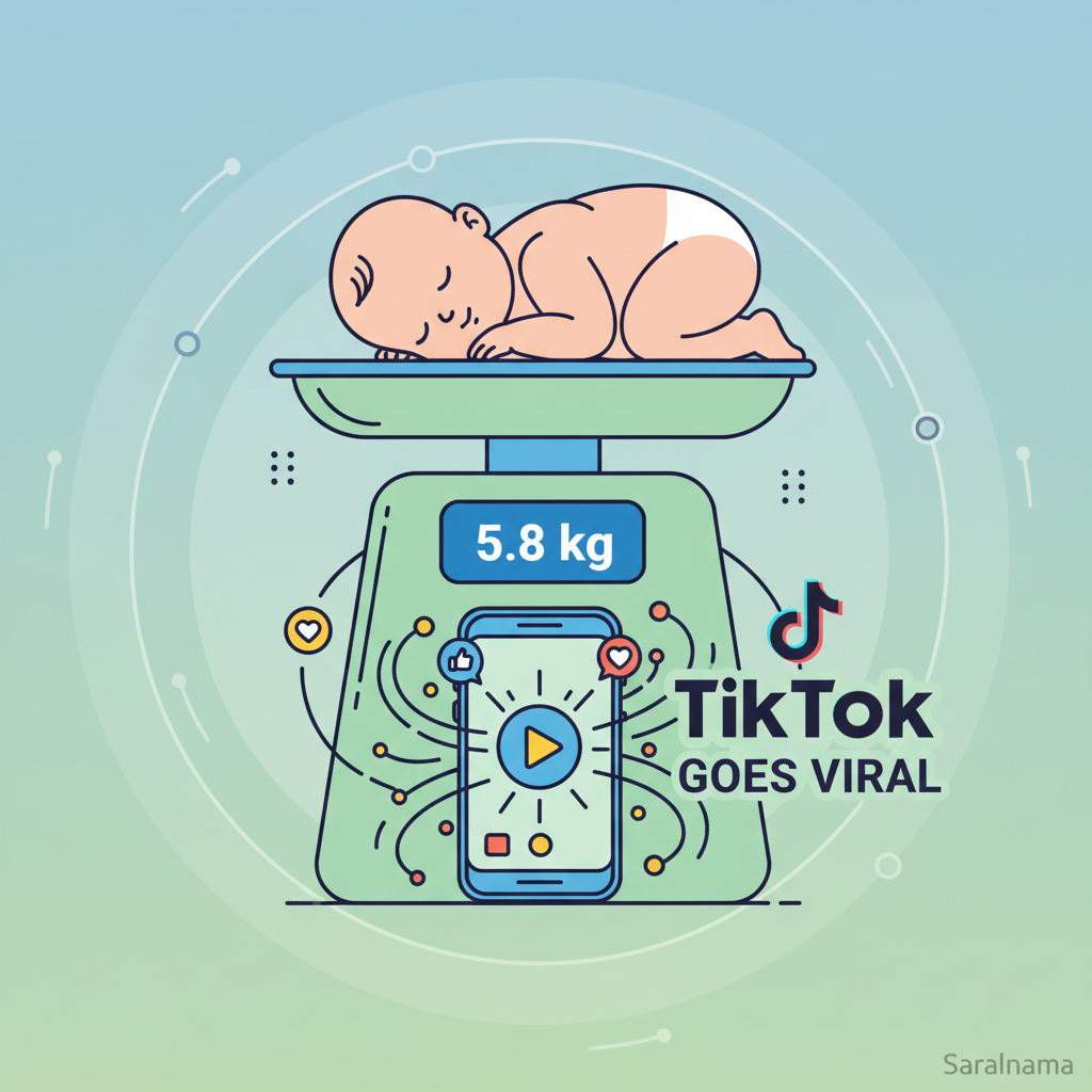 5.8 kg Baby Boy Goes Viral on TikTok