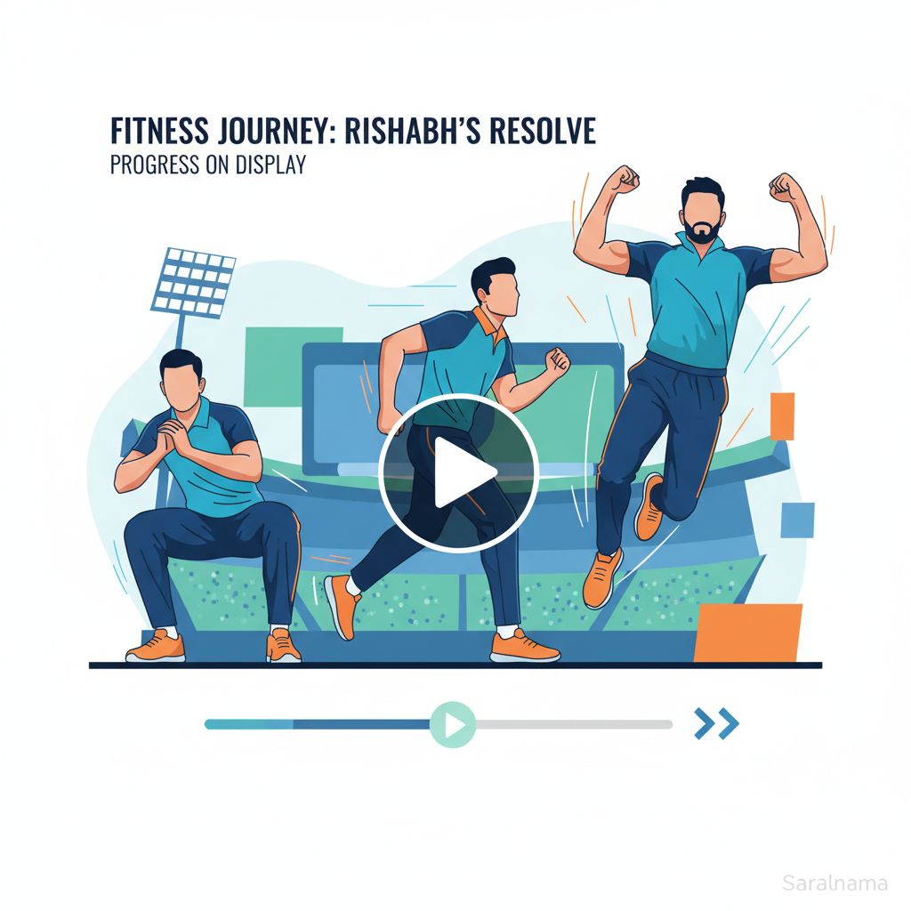Rishabh Pant Shows Fitness Progress in Video