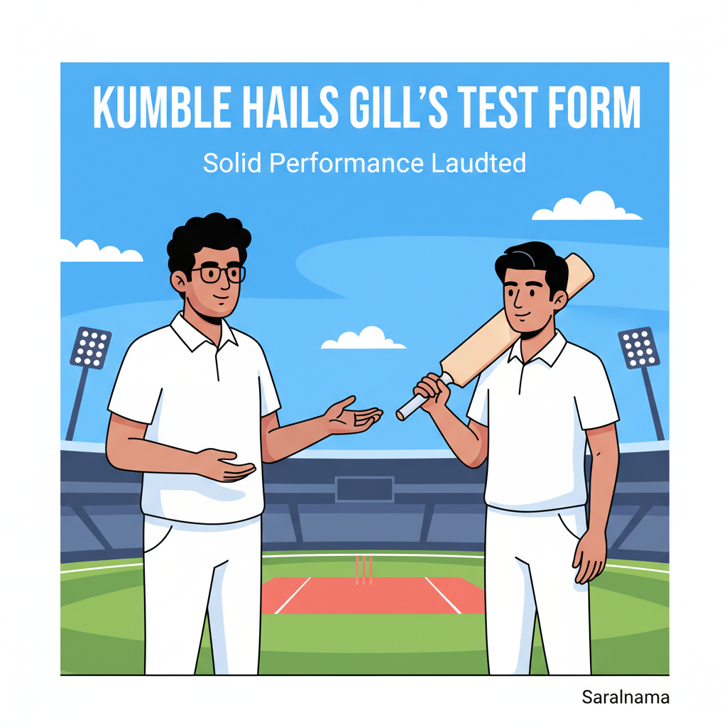 Kumble Praises Gill's Test Cricket Performance