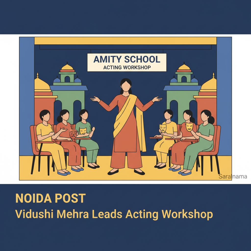 Actor Vidushi Mehra Leads Acting Workshop at Amity School