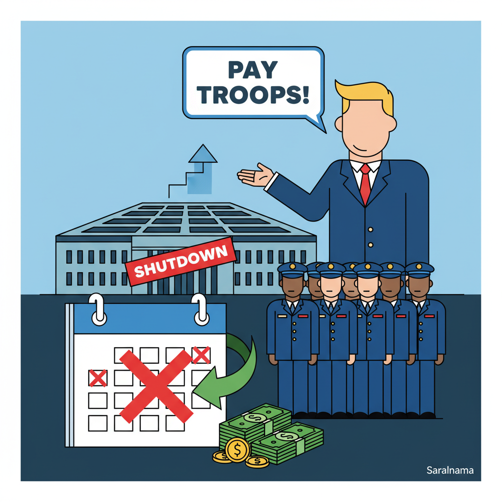 Trump Orders Pentagon to Pay Troops During Shutdown