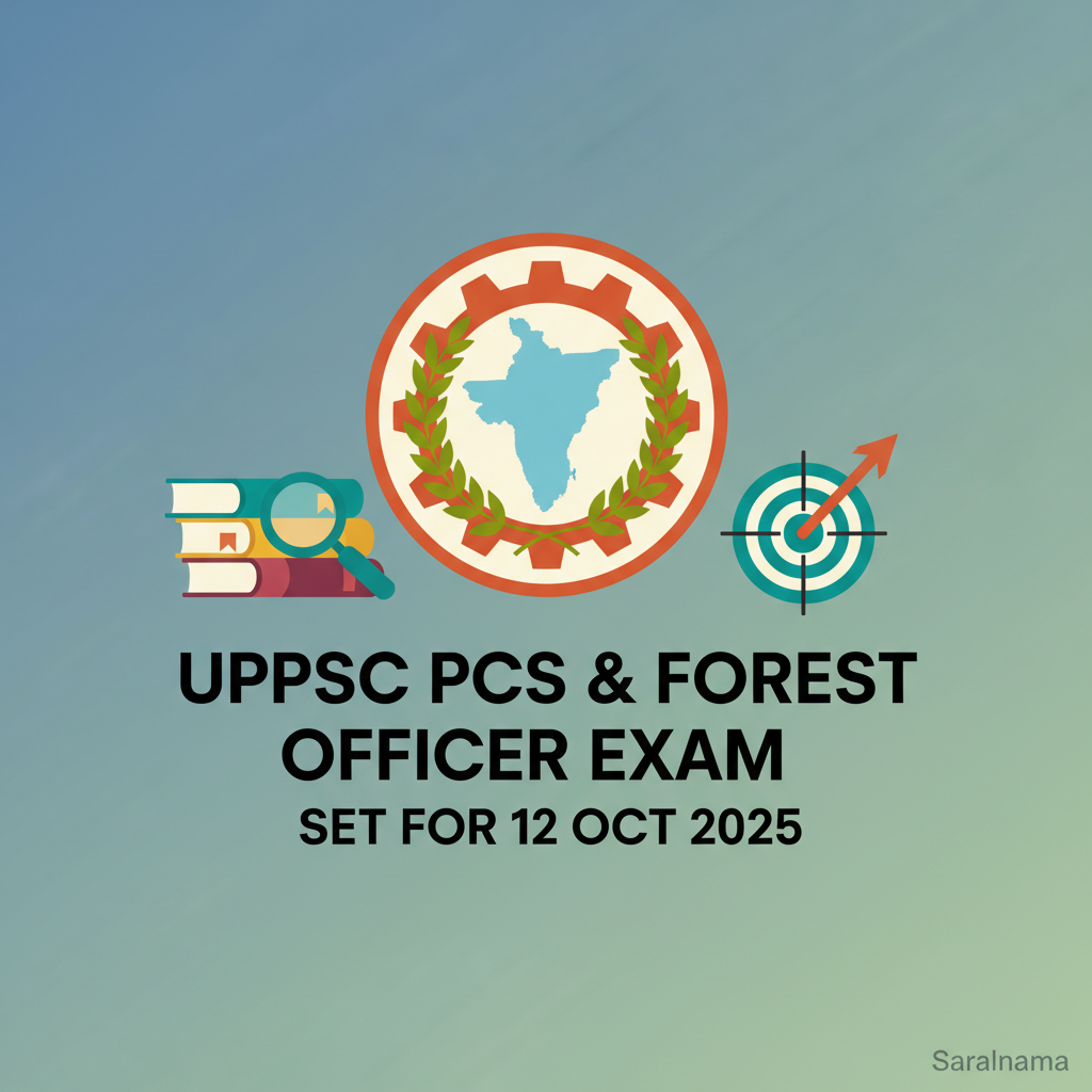 UPPSC PCS and Forest Officer Exam Set for 12 Oct 2025