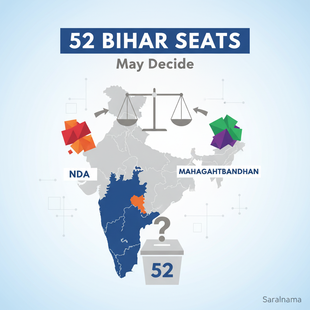 52 Bihar Seats May Decide NDA vs Mahagathbandhan Battle