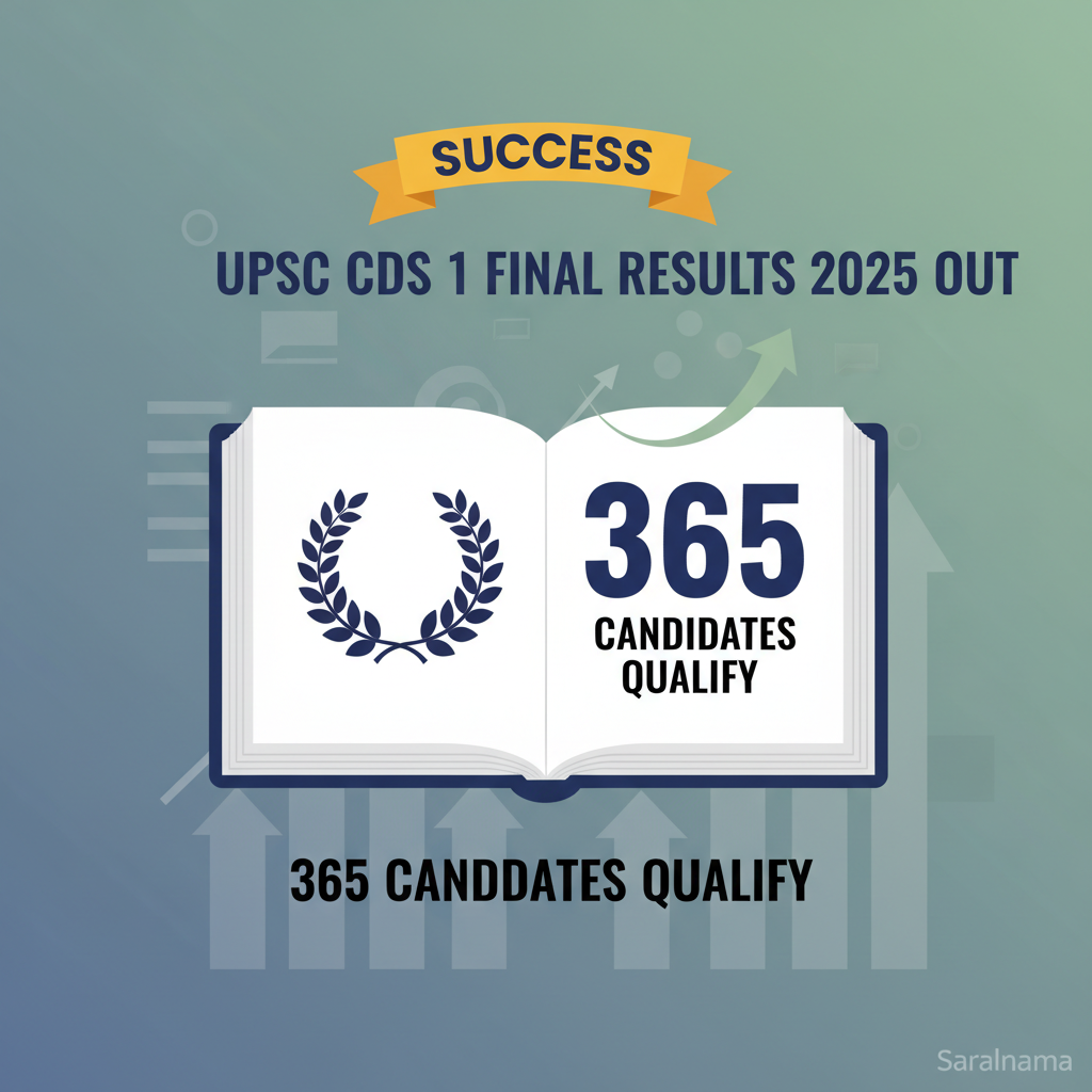 UPSC CDS 1 Final Results 2025 Out: 365 Candidates Qualify