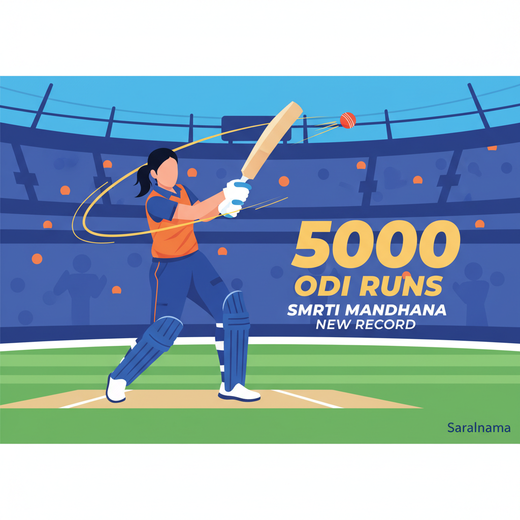 Smriti Mandhana Hits 5000 ODI Runs, Sets New Record