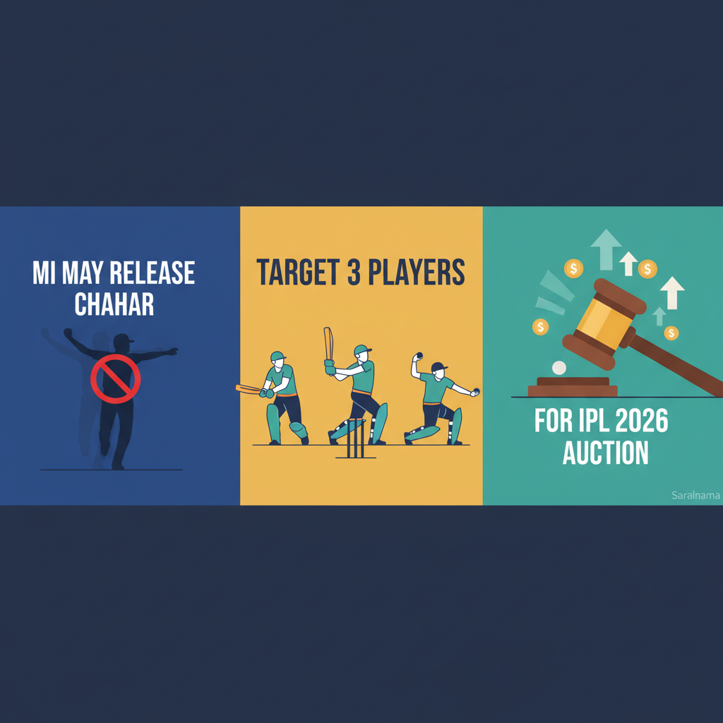 MI May Release Chahar, Target 3 Players for IPL 2026 Auction