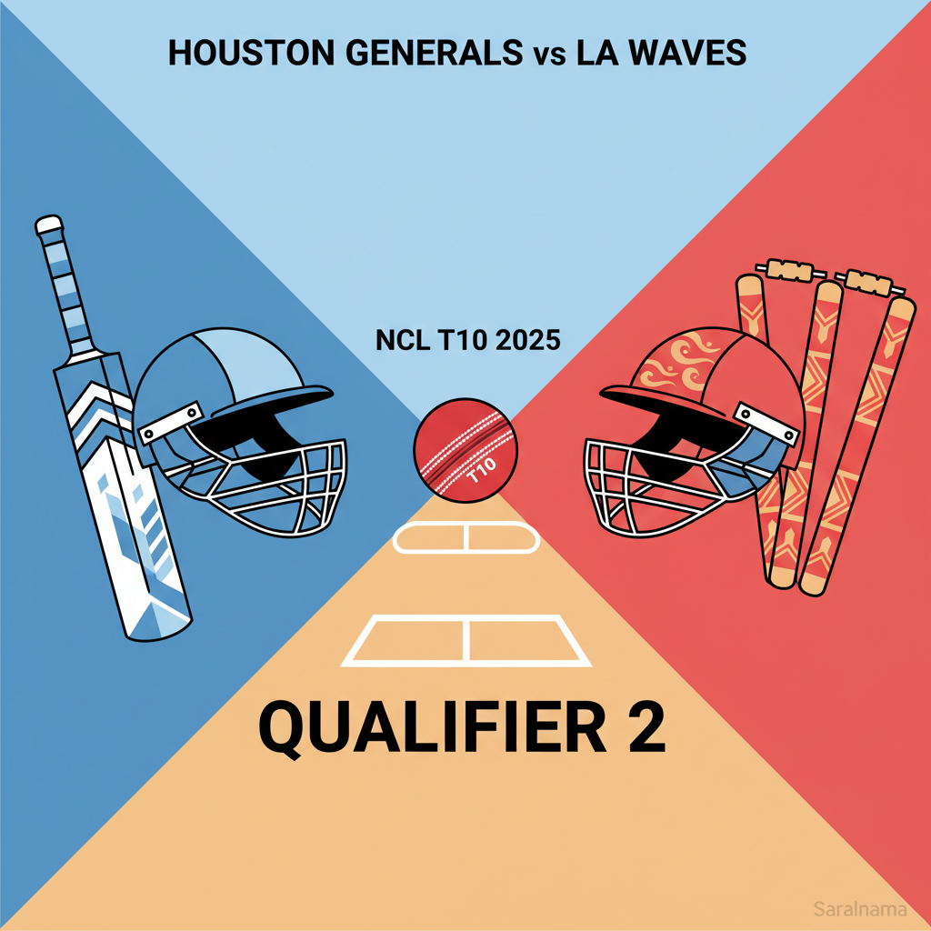 NCL T10 2025: Houston Generals vs LA Waves Qualifier 2 Preview